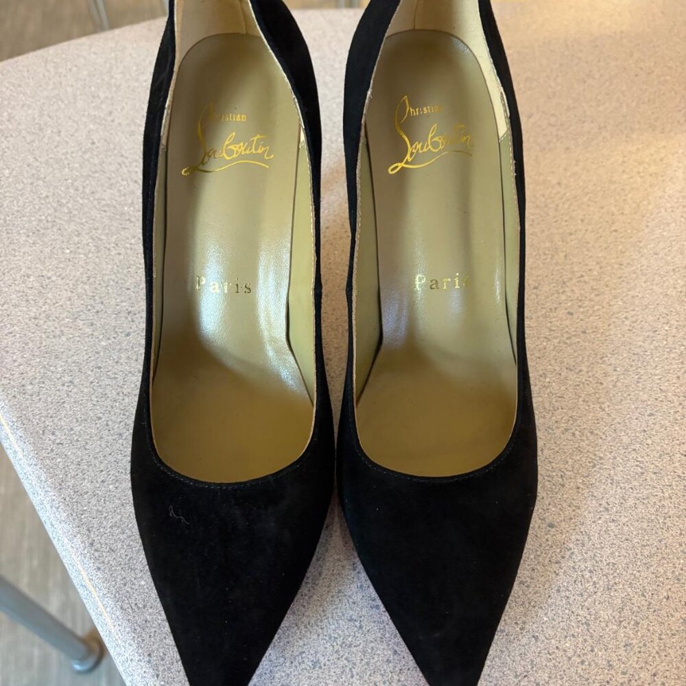 Christian Louboutin shoes black with red sole - Picture 2 of 4
